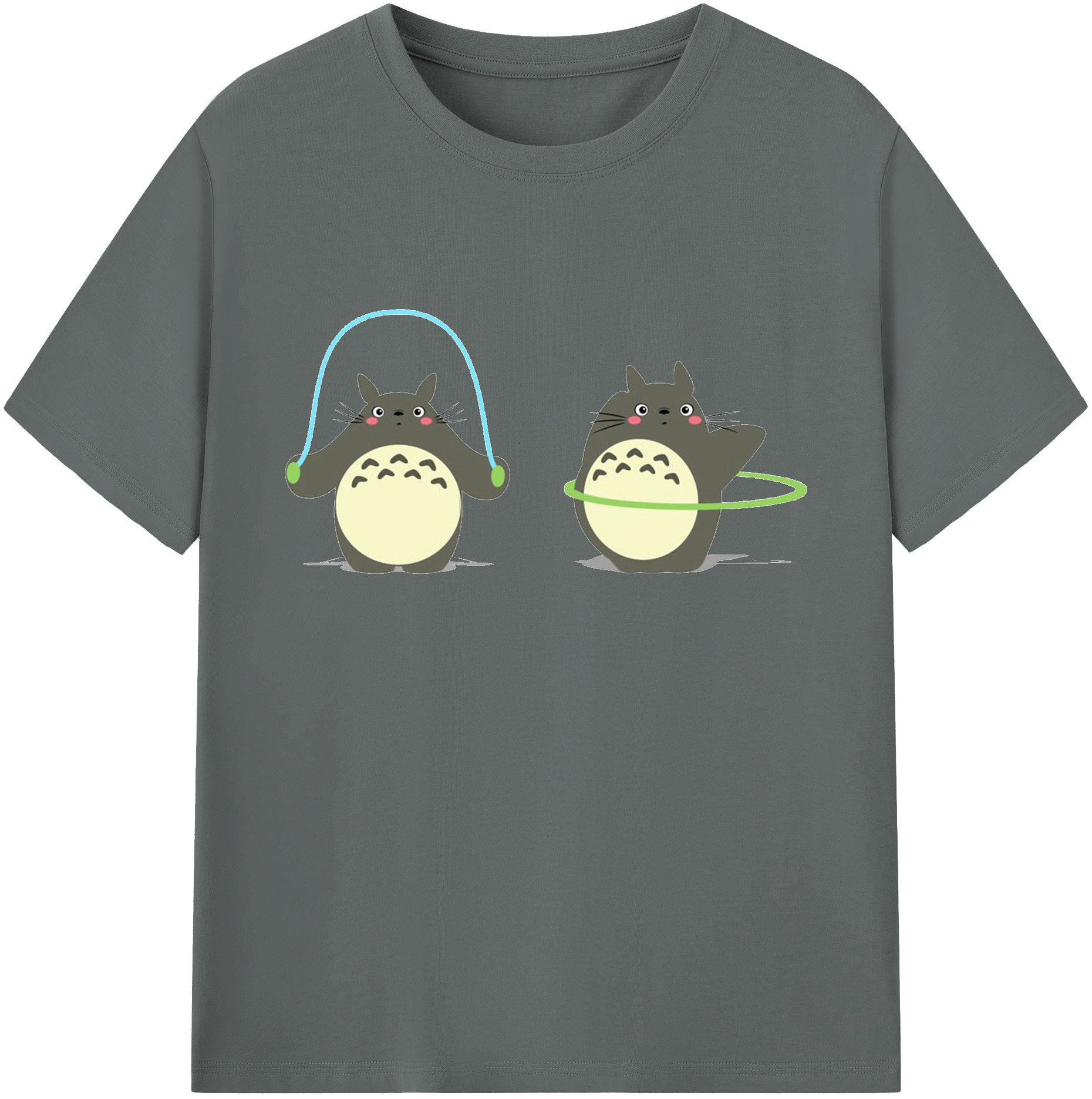 （画像用） となりのトトロ 草壁メイ 草壁サツキ My Neighbor Totoro Satsuki Kusakabe Mei Kusakabe 綿100％ メンズ半袖Tシャツ｜肌触りやわらか＆通気性